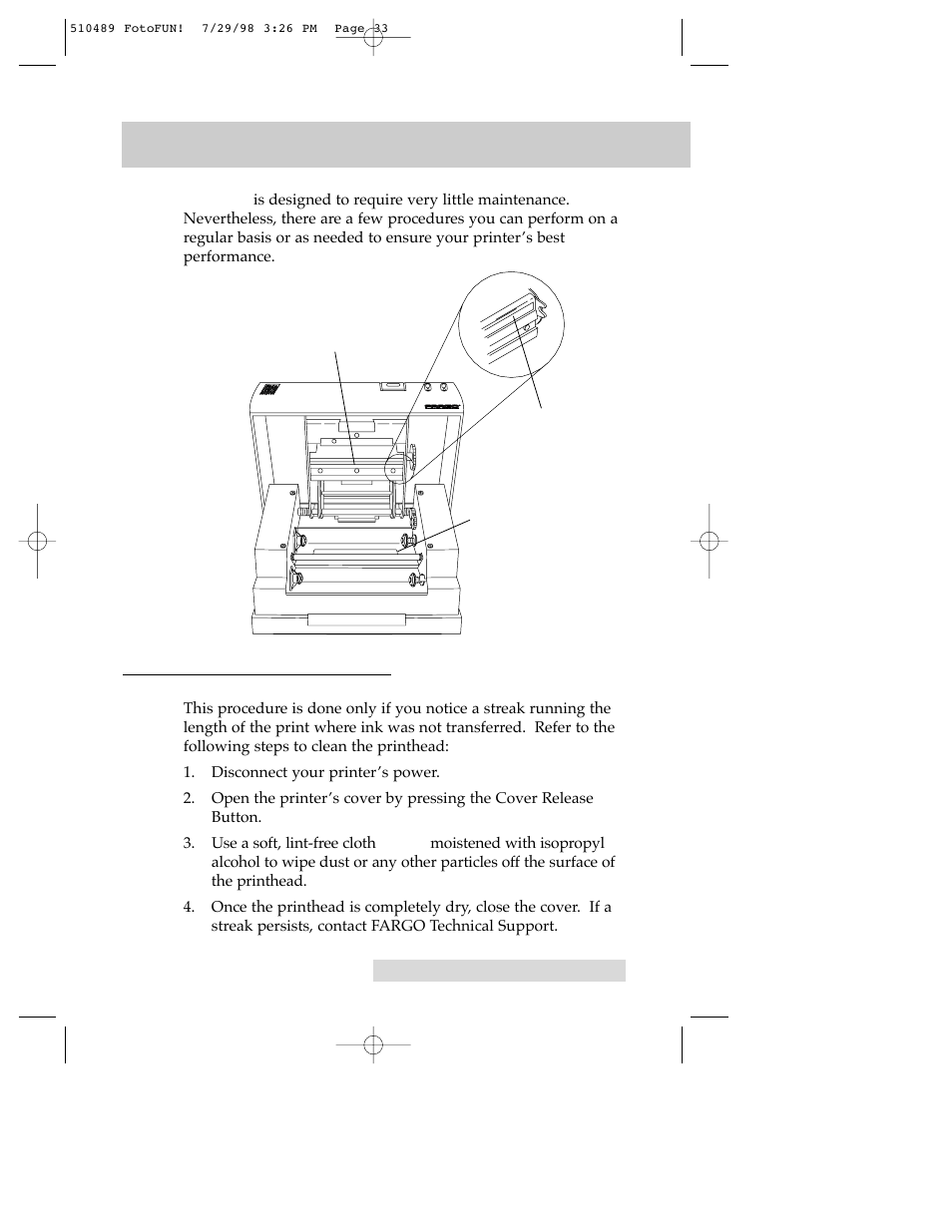 FARGO electronic FOTO 970627-510489-(04) User Manual | Page 35 / 40