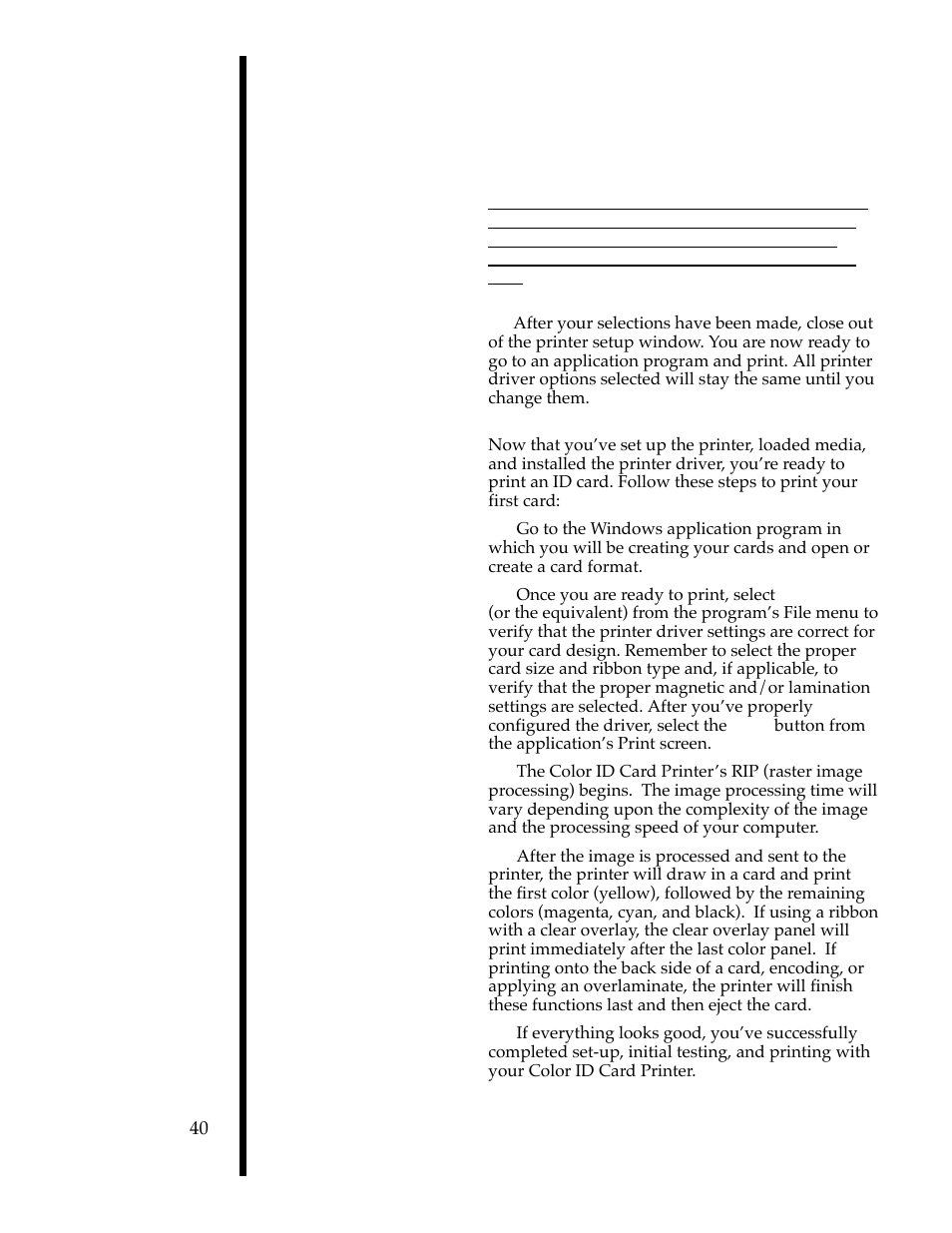 D. printing a card | FARGO electronic II User Manual | Page 45 / 70