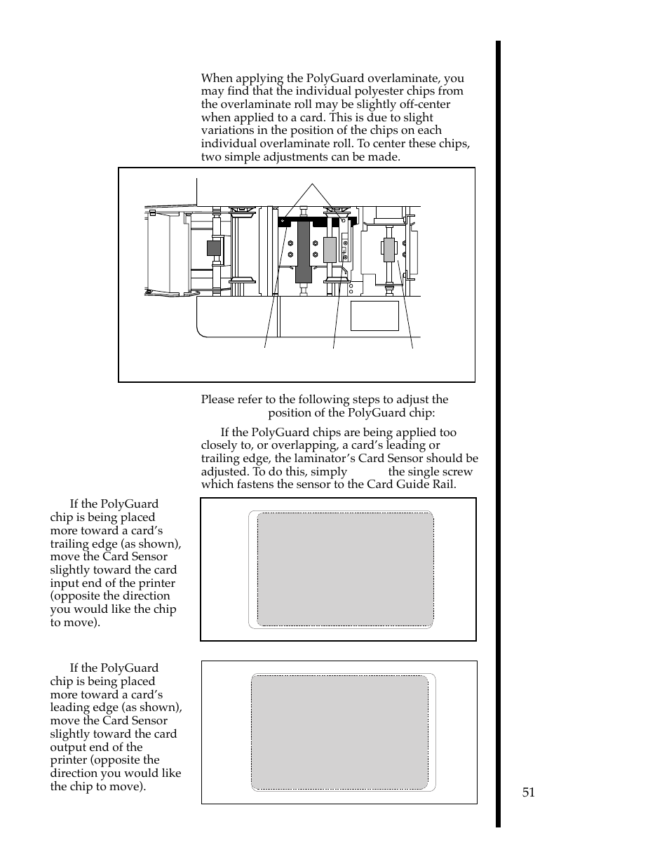 D. adjusting the laminator | FARGO electronic II User Manual | Page 56 / 70