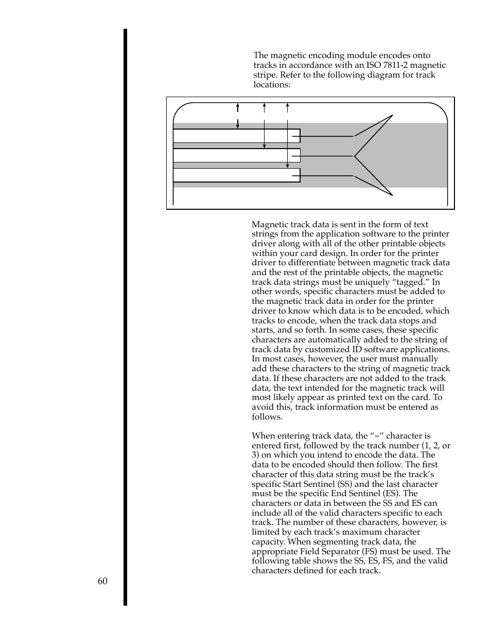 B. track locations, C. sending track information | FARGO electronic II User Manual | Page 65 / 70