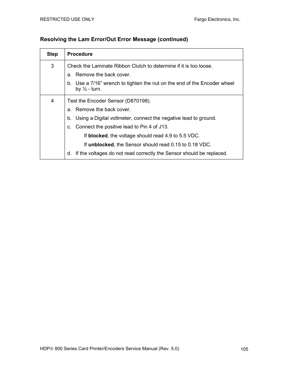 FARGO electronic HDP820 User Manual | Page 119 / 370