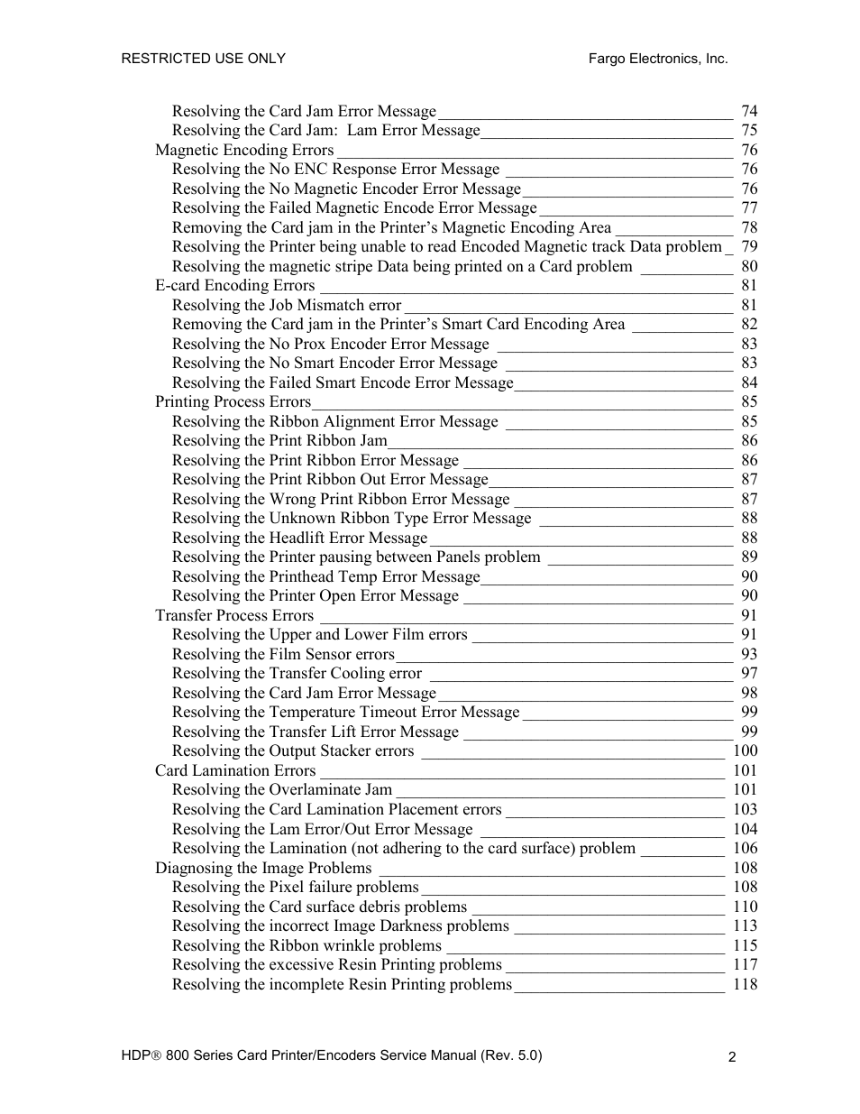FARGO electronic HDP820 User Manual | Page 16 / 370