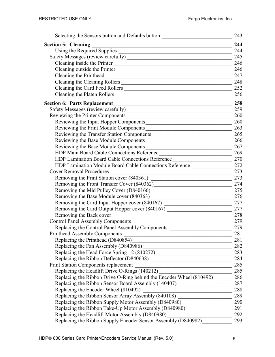 FARGO electronic HDP820 User Manual | Page 19 / 370