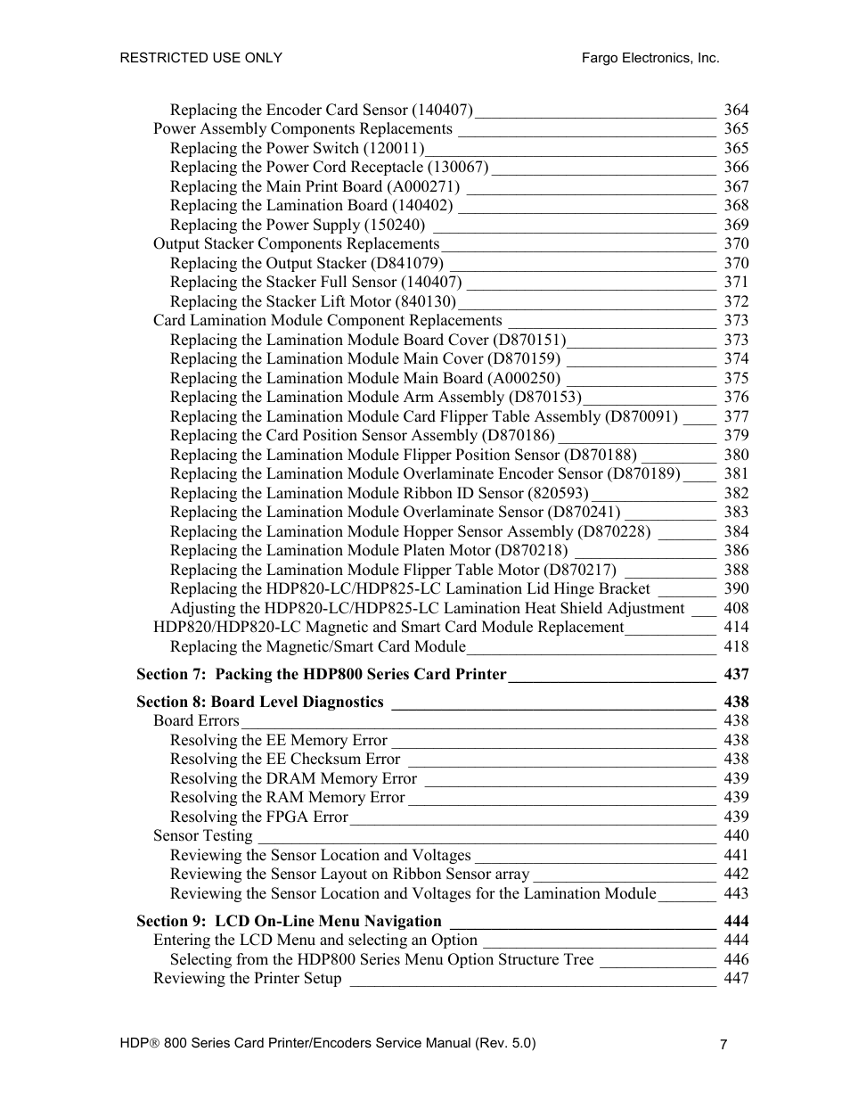 FARGO electronic HDP820 User Manual | Page 21 / 370