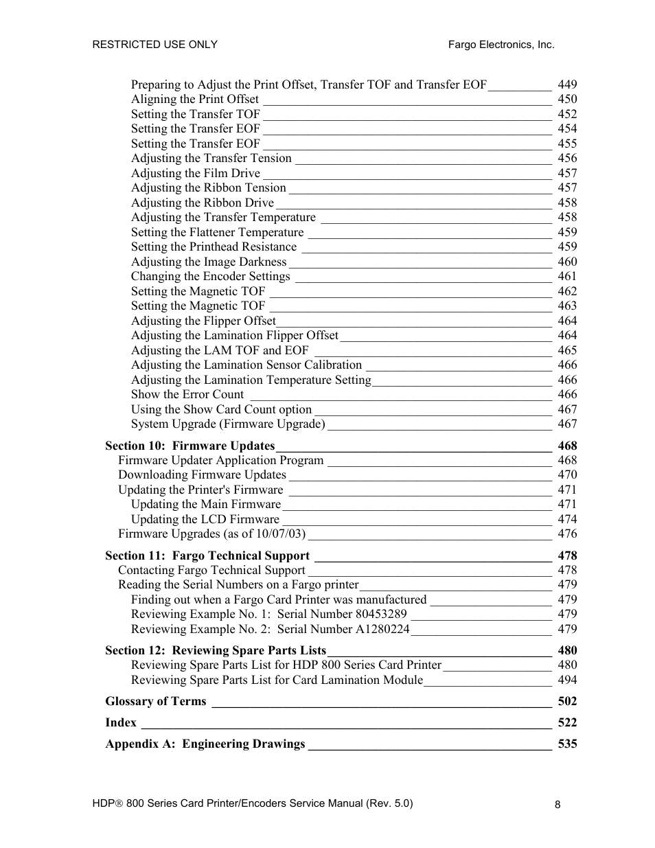 FARGO electronic HDP820 User Manual | Page 22 / 370