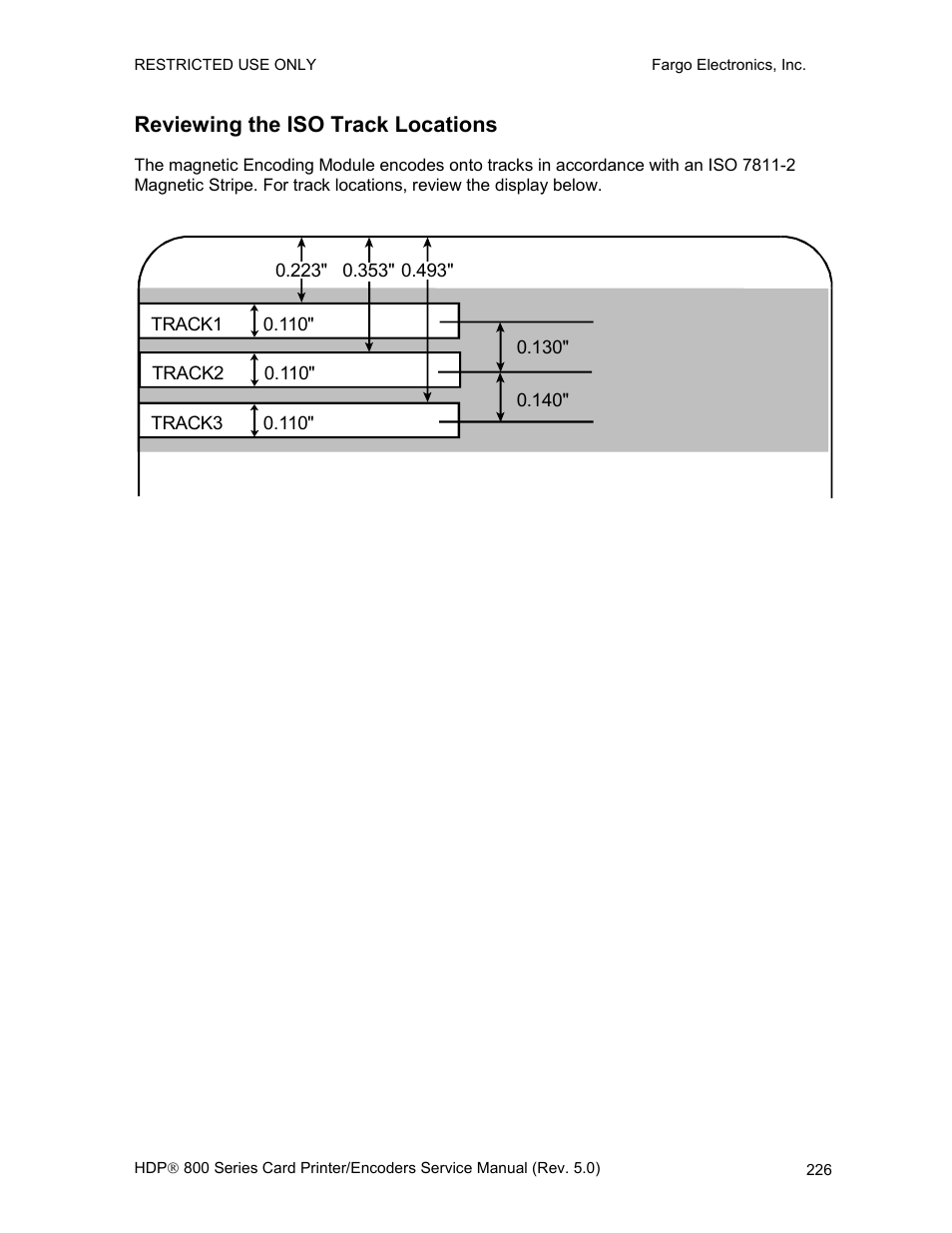 Reviewing the iso track locations | FARGO electronic HDP820 User Manual | Page 240 / 370