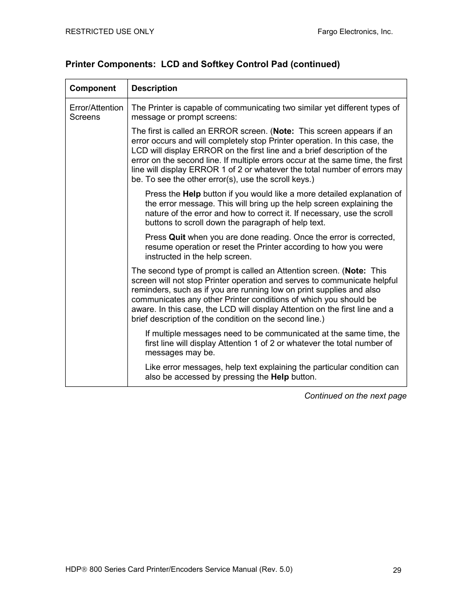 FARGO electronic HDP820 User Manual | Page 43 / 370