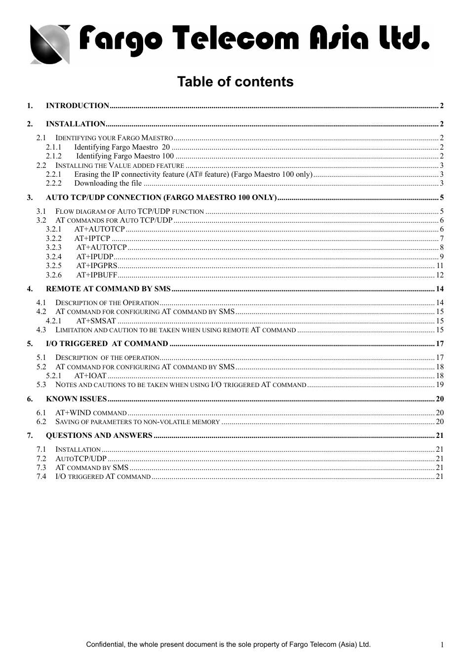 FARGO electronic Maestro 900 User Manual | Page 3 / 23