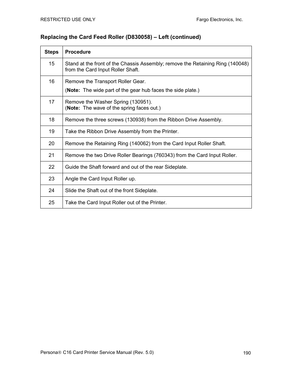 FARGO electronic C16 User Manual | Page 199 / 259