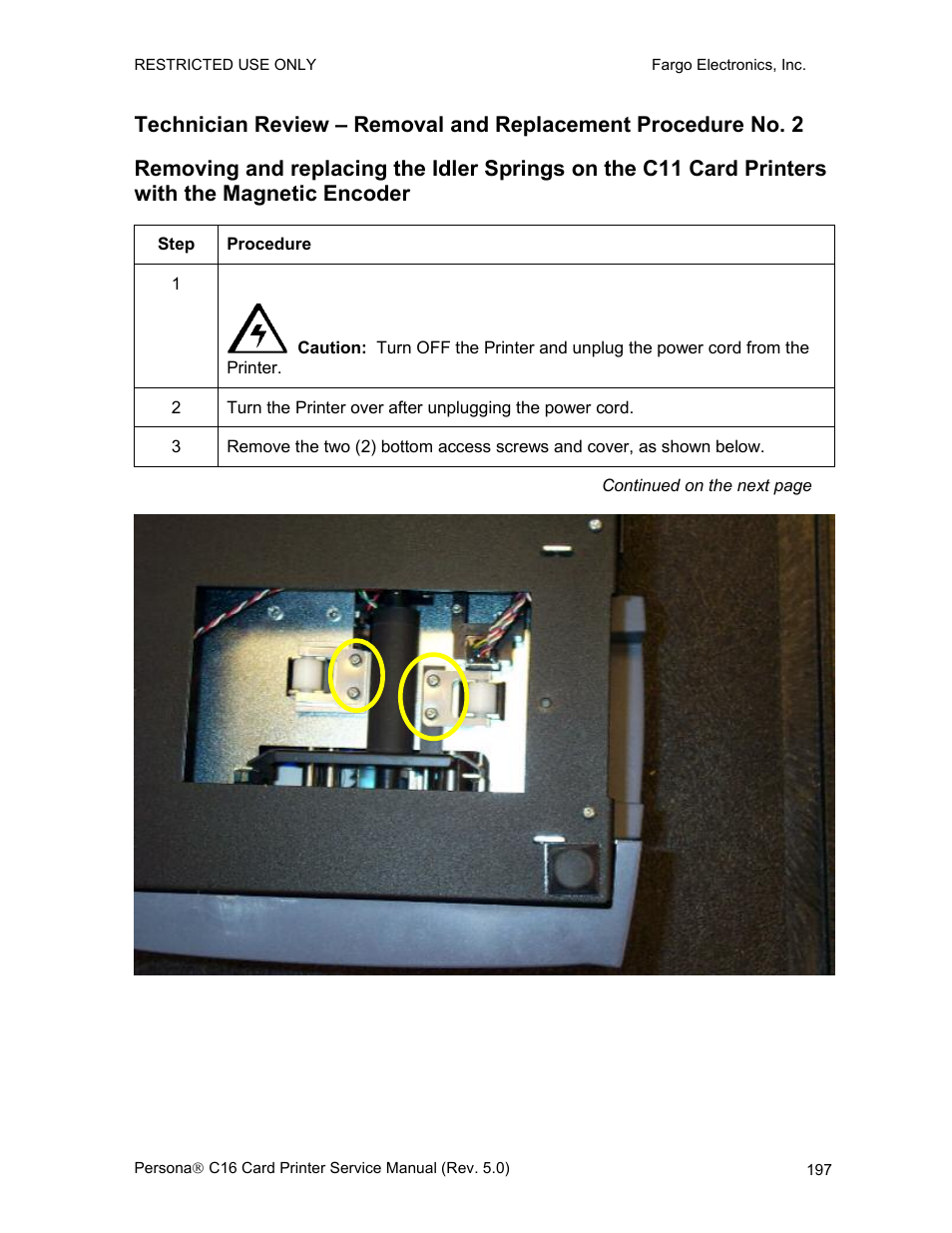 FARGO electronic C16 User Manual | Page 206 / 259