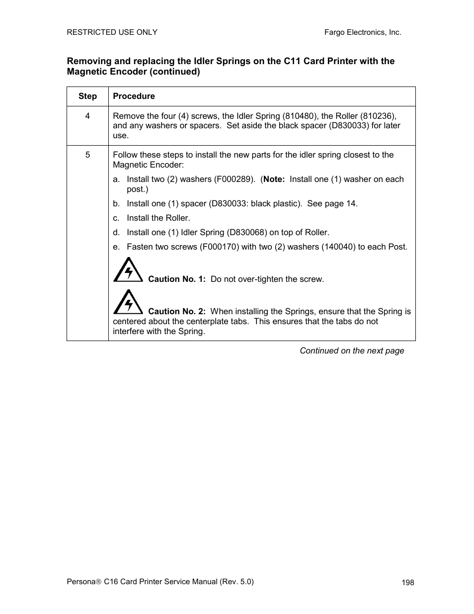 FARGO electronic C16 User Manual | Page 207 / 259