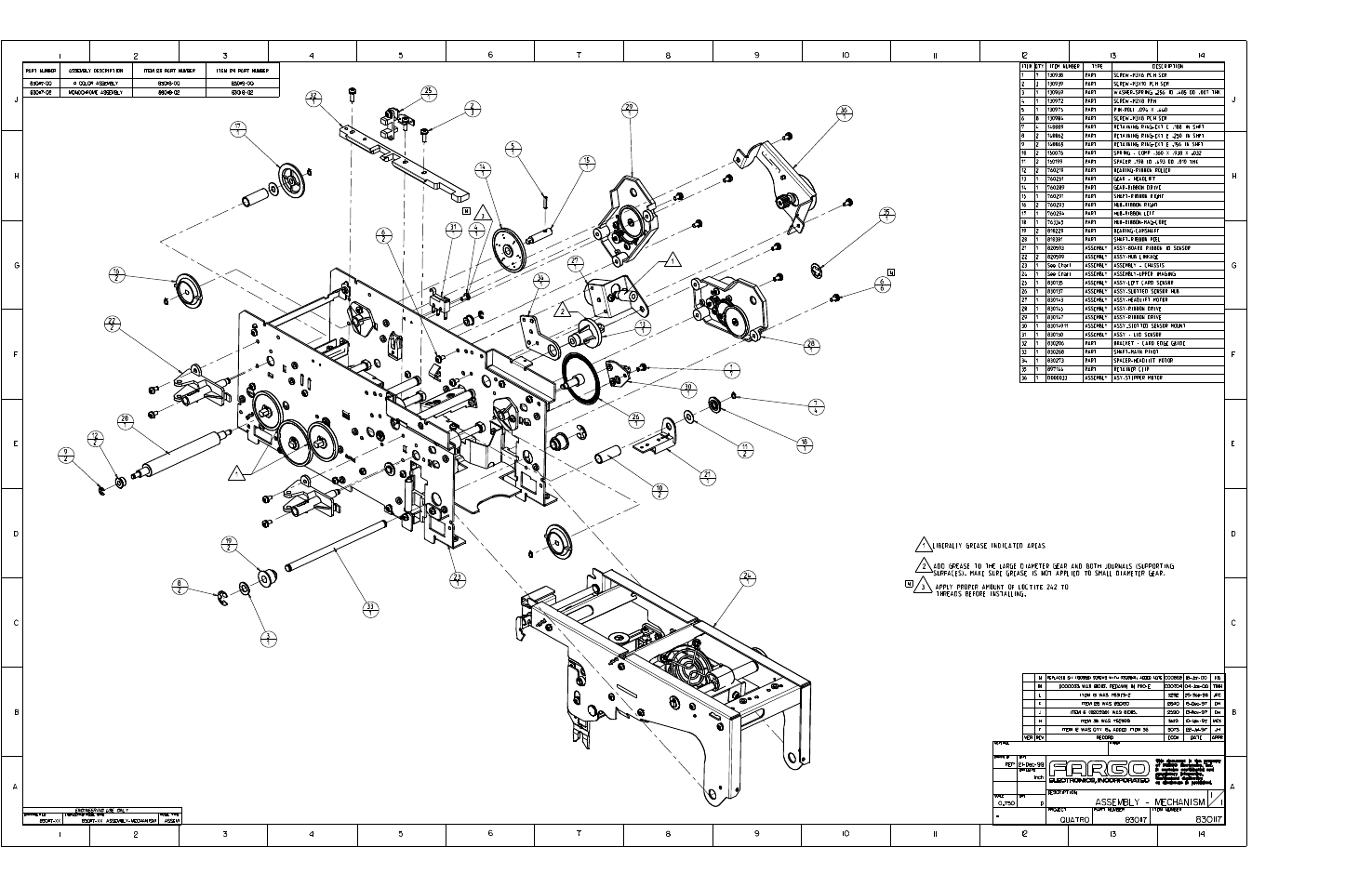 FARGO electronic C16 User Manual | Page 257 / 259