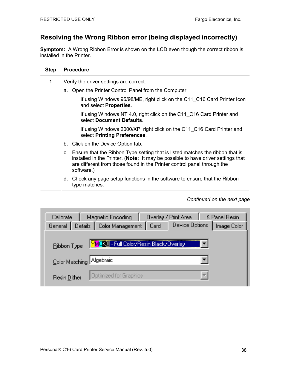 FARGO electronic C16 User Manual | Page 47 / 259