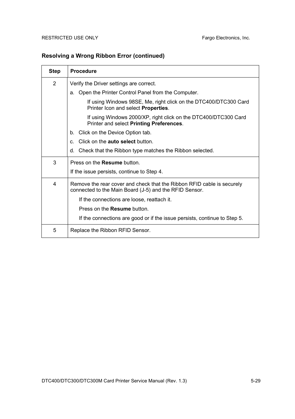 FARGO electronic DTC300 User Manual | Page 102 / 446