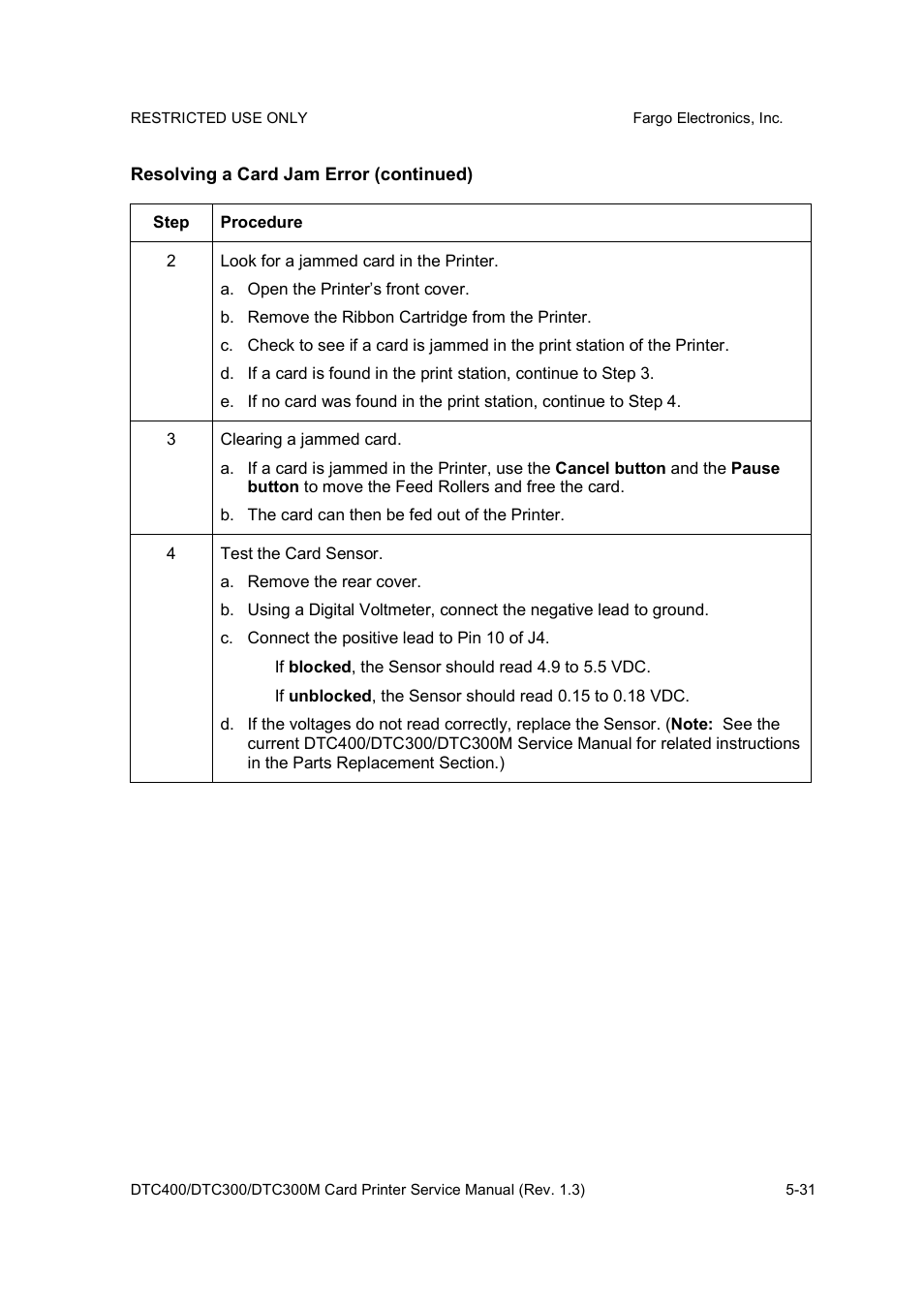 FARGO electronic DTC300 User Manual | Page 104 / 446