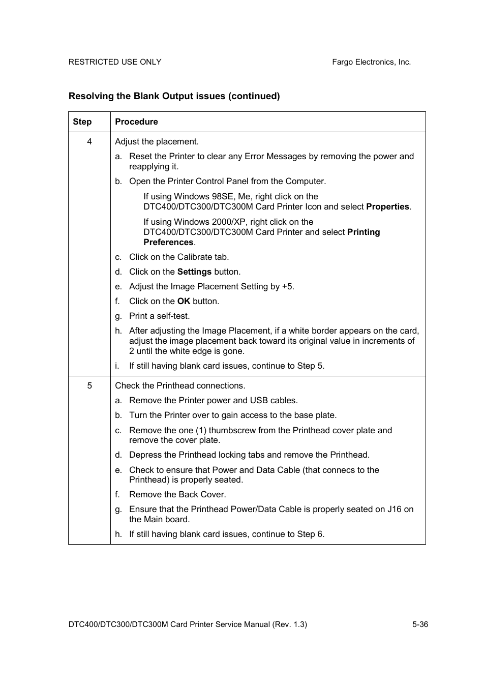FARGO electronic DTC300 User Manual | Page 109 / 446