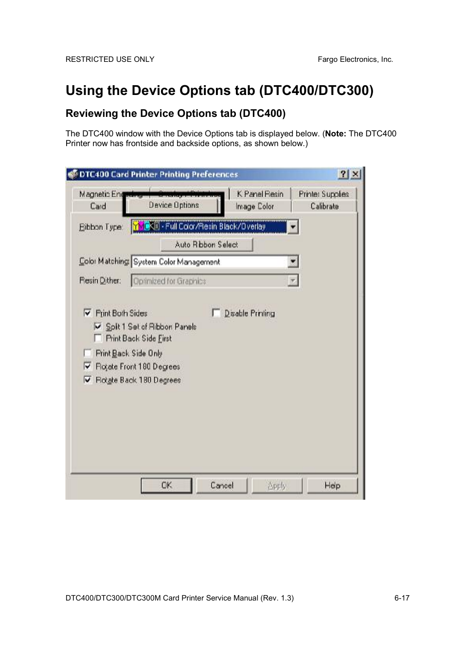 FARGO electronic DTC300 User Manual | Page 146 / 446