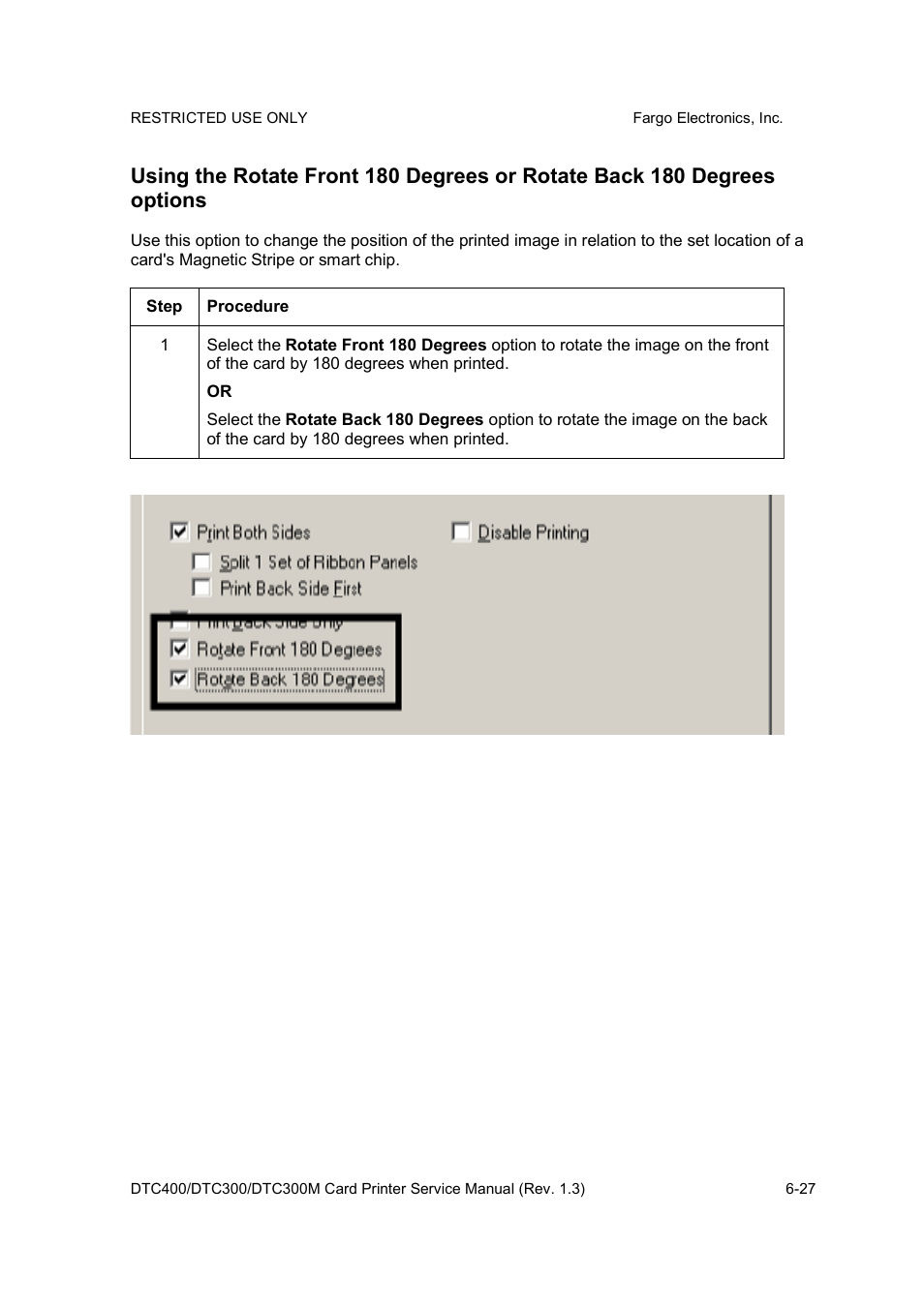 FARGO electronic DTC300 User Manual | Page 156 / 446