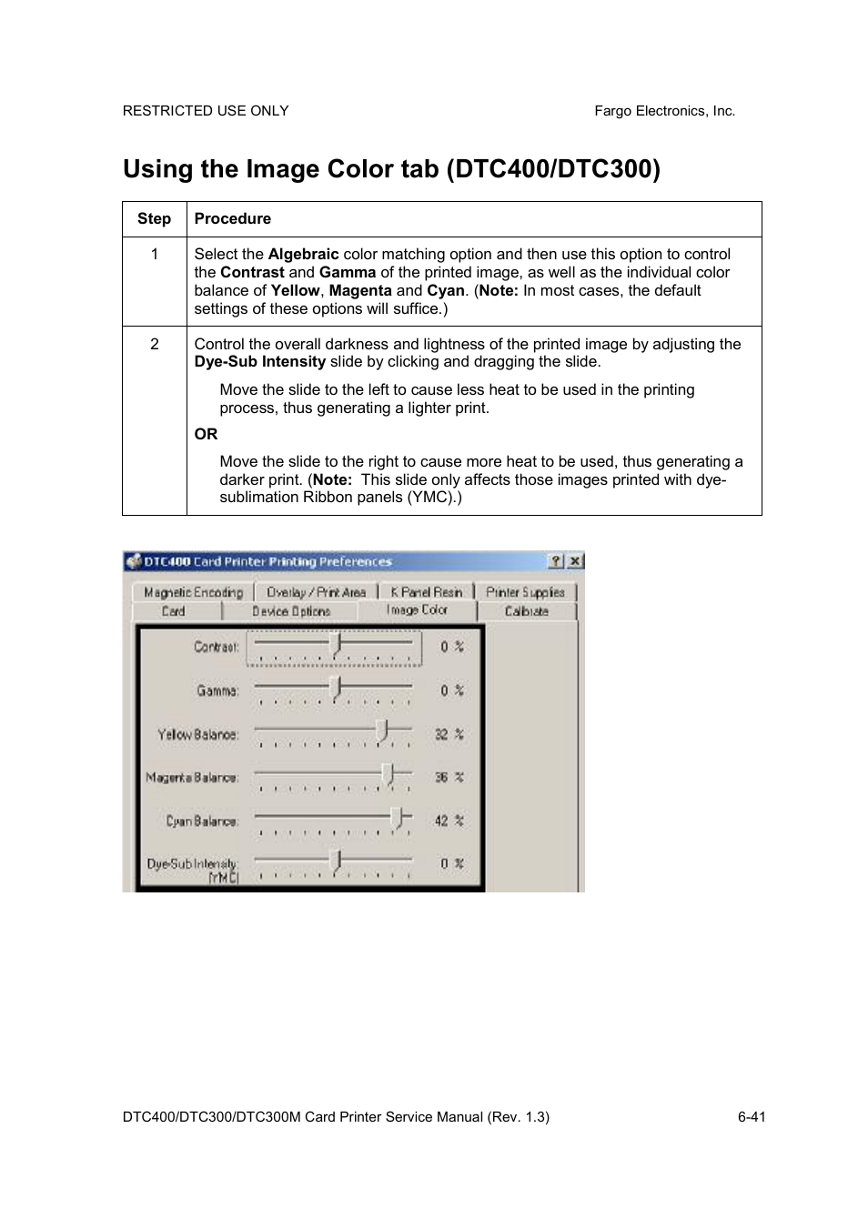 FARGO electronic DTC300 User Manual | Page 170 / 446