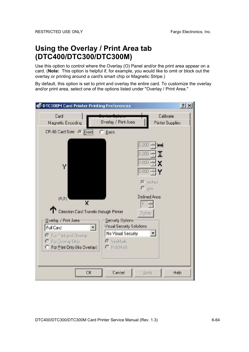 FARGO electronic DTC300 User Manual | Page 193 / 446