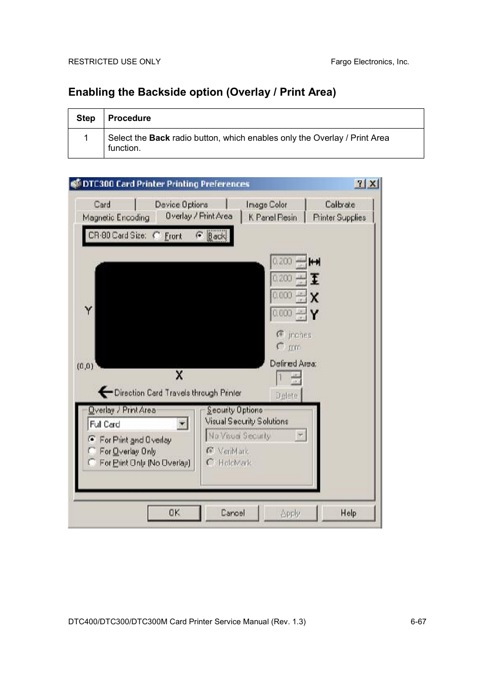 FARGO electronic DTC300 User Manual | Page 196 / 446