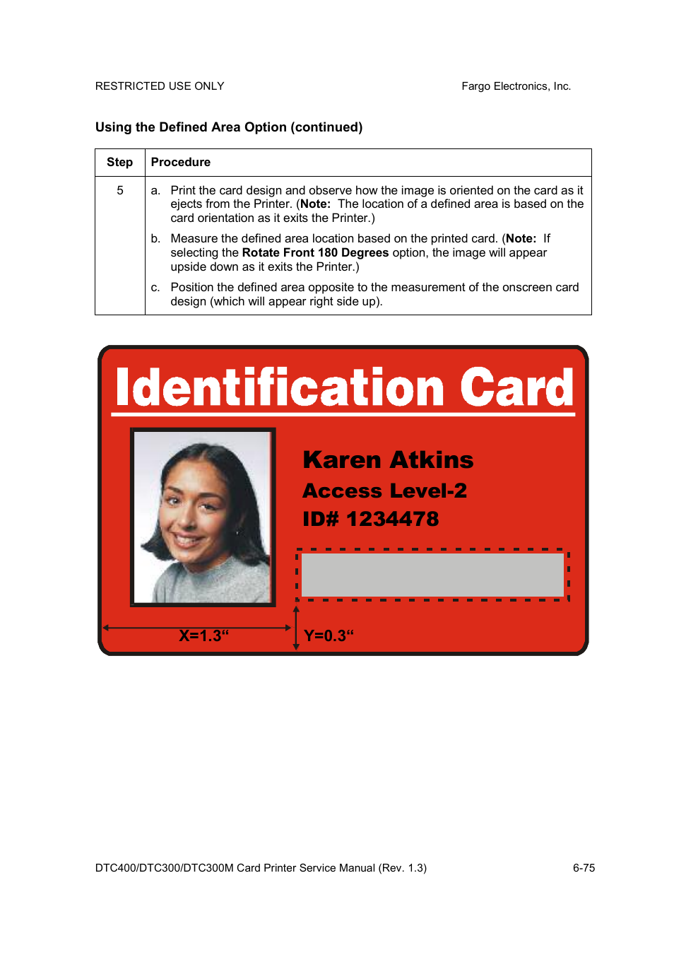 Karen atkins | FARGO electronic DTC300 User Manual | Page 204 / 446