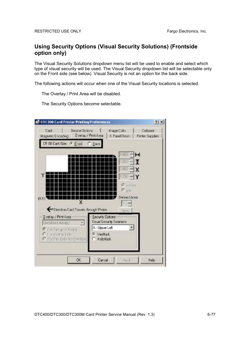 FARGO electronic DTC300 User Manual | Page 206 / 446