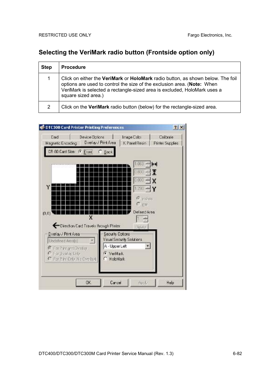 FARGO electronic DTC300 User Manual | Page 211 / 446