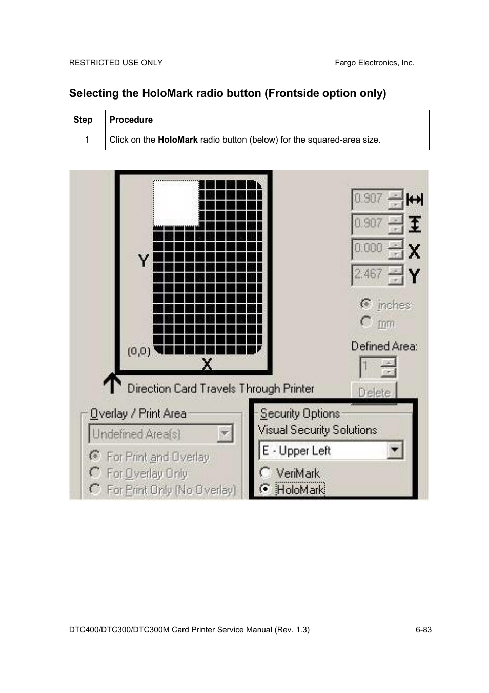 FARGO electronic DTC300 User Manual | Page 212 / 446