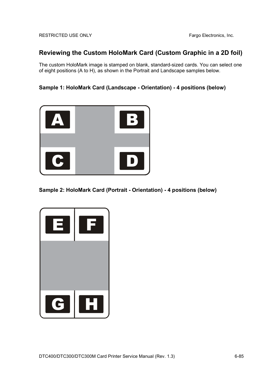 Fe g h | FARGO electronic DTC300 User Manual | Page 214 / 446