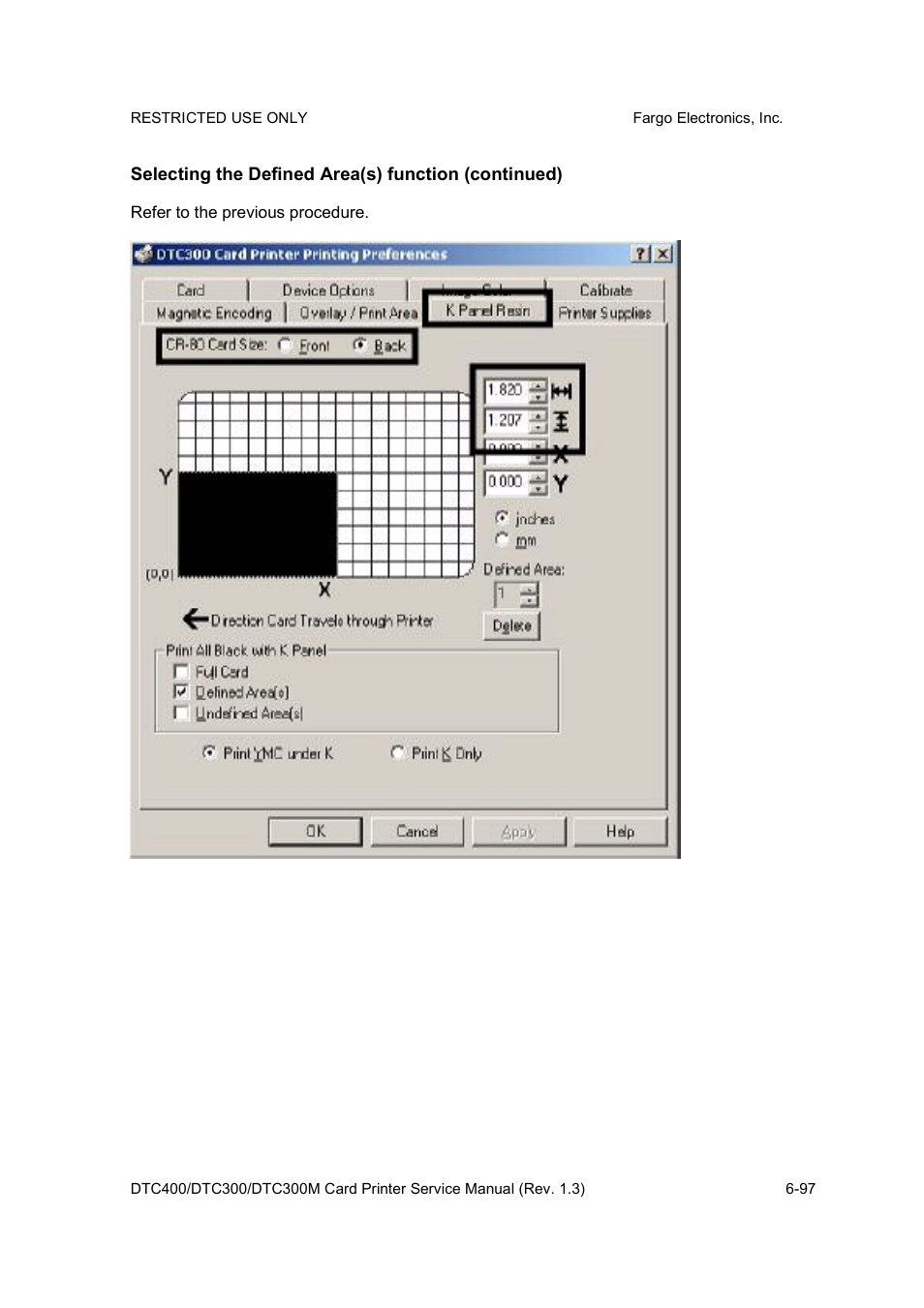 FARGO electronic DTC300 User Manual | Page 226 / 446