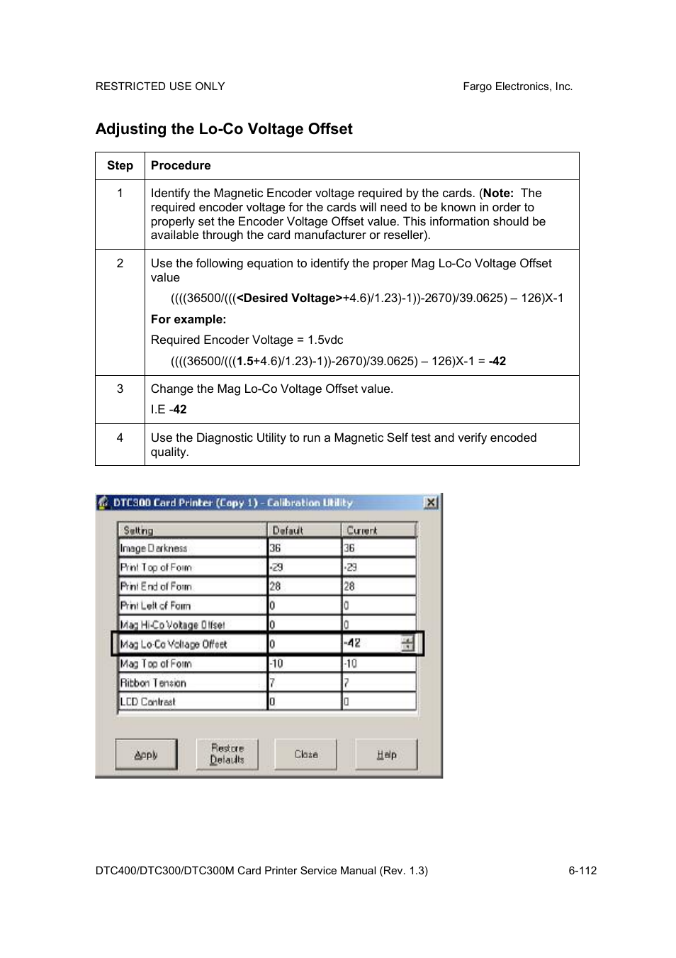 Adjusting the lo-co voltage offset | FARGO electronic DTC300 User Manual | Page 241 / 446