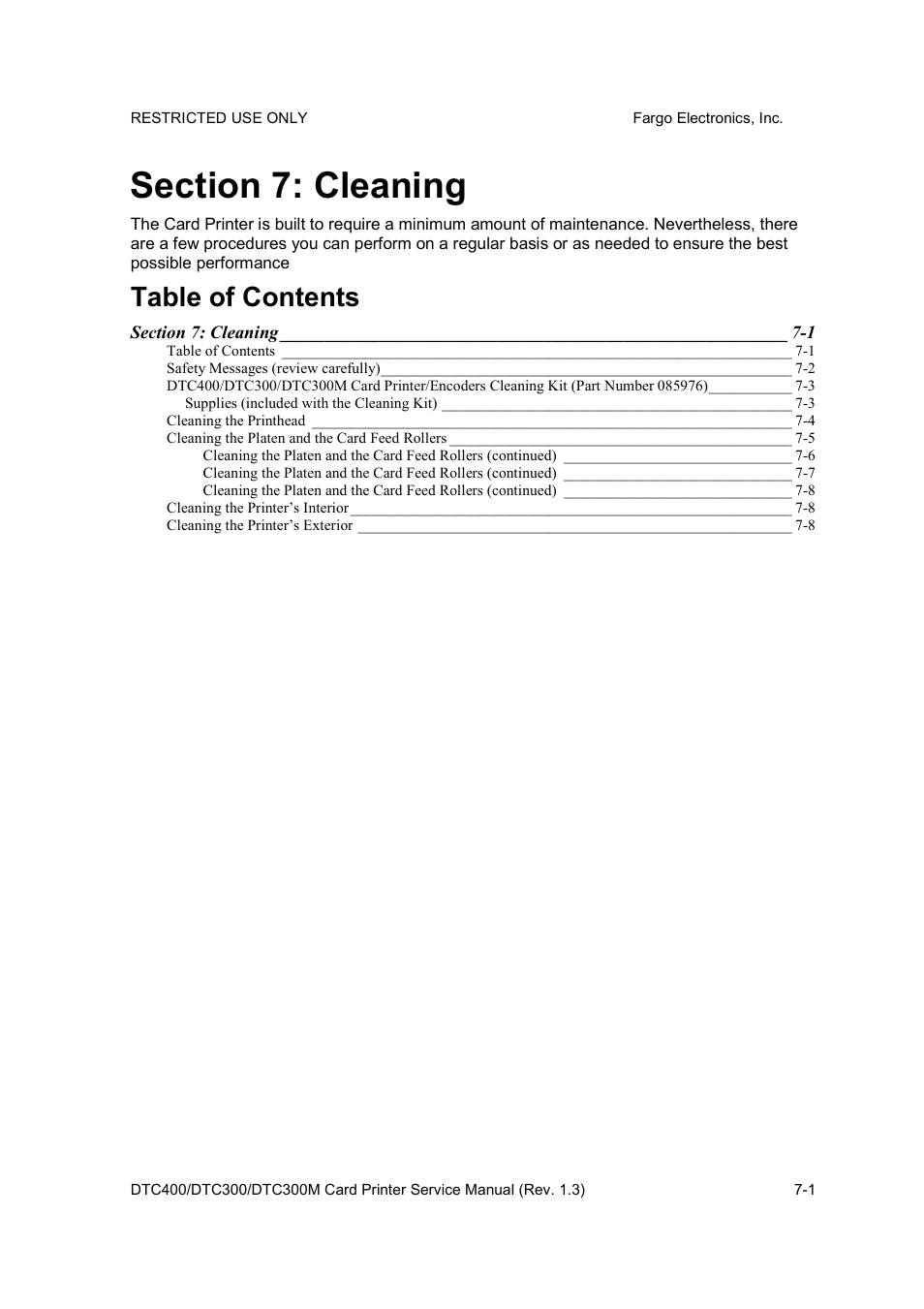 FARGO electronic DTC300 User Manual | Page 247 / 446