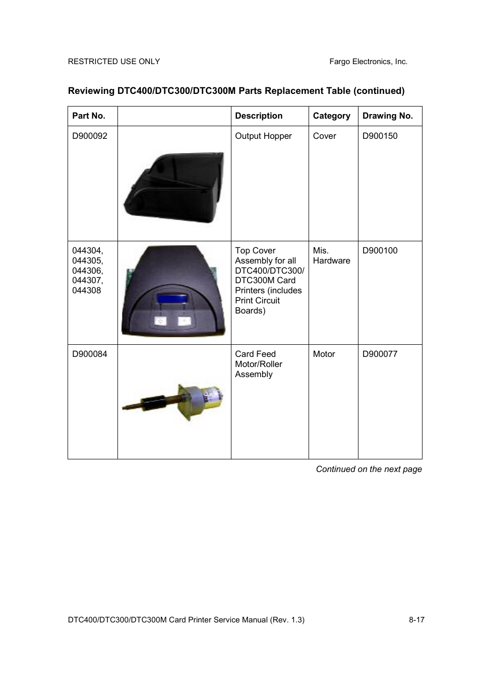 FARGO electronic DTC300 User Manual | Page 271 / 446