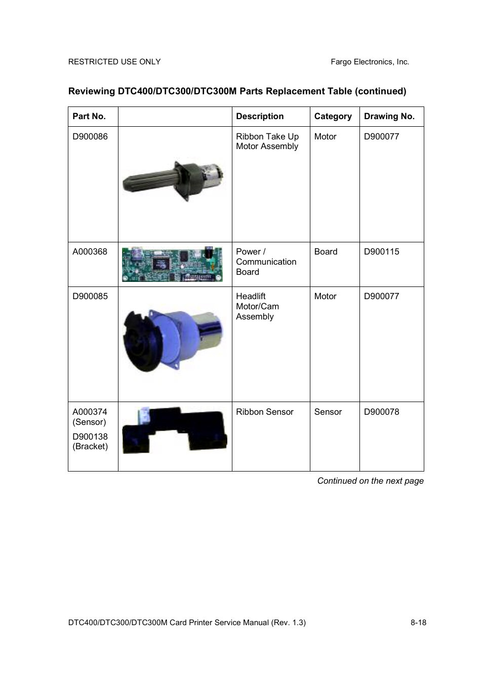 FARGO electronic DTC300 User Manual | Page 272 / 446