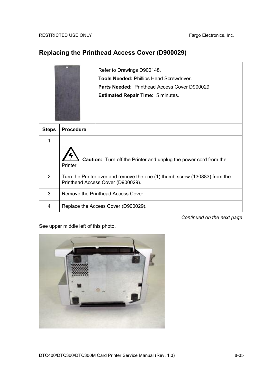 FARGO electronic DTC300 User Manual | Page 289 / 446
