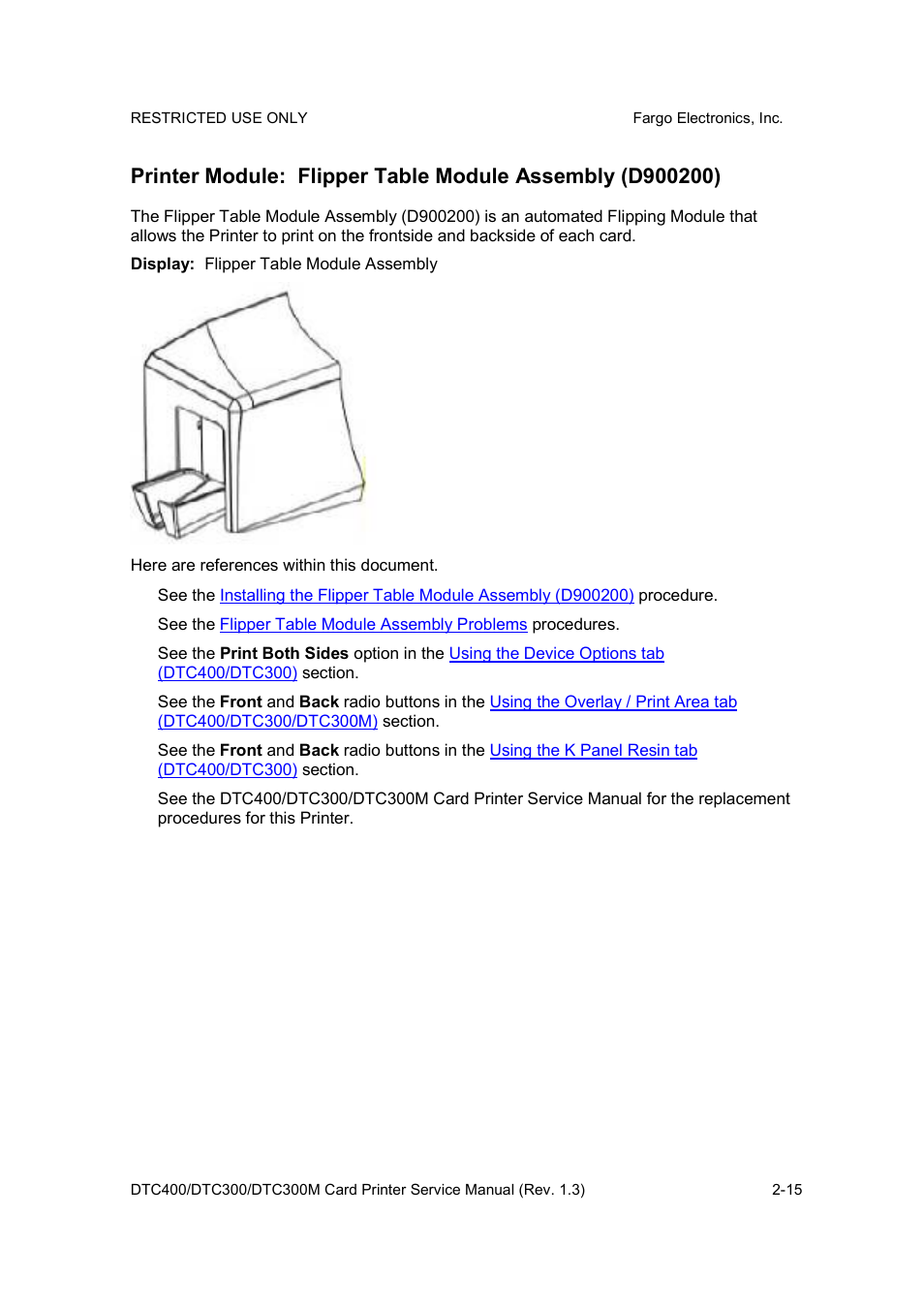 FARGO electronic DTC300 User Manual | Page 30 / 446