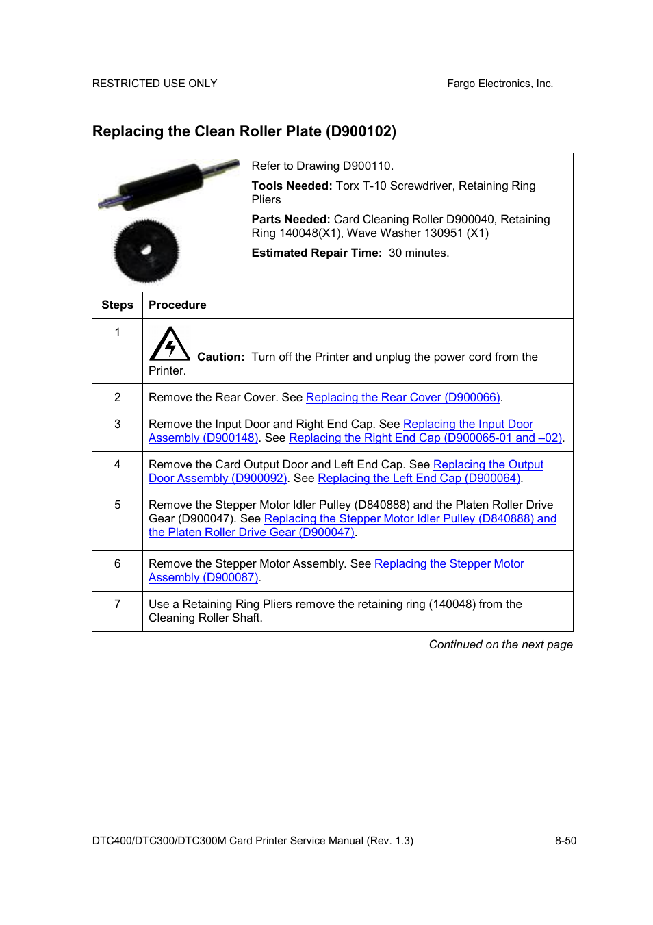 FARGO electronic DTC300 User Manual | Page 304 / 446