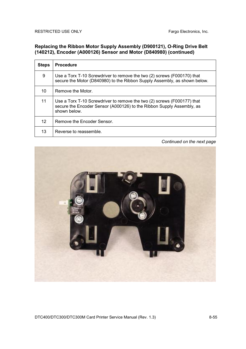 FARGO electronic DTC300 User Manual | Page 309 / 446