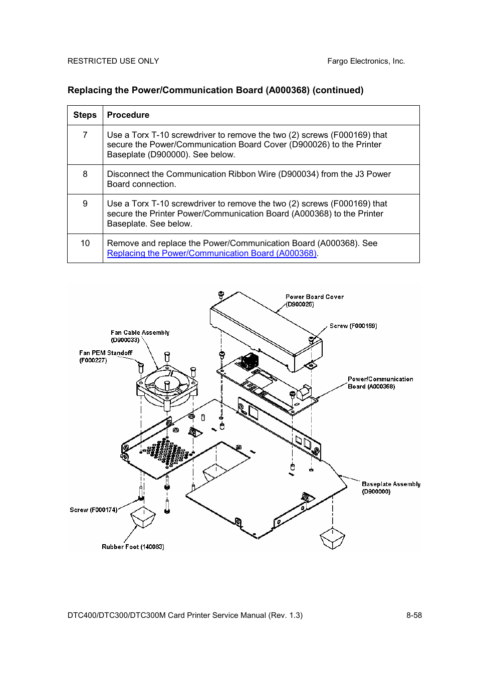 FARGO electronic DTC300 User Manual | Page 312 / 446