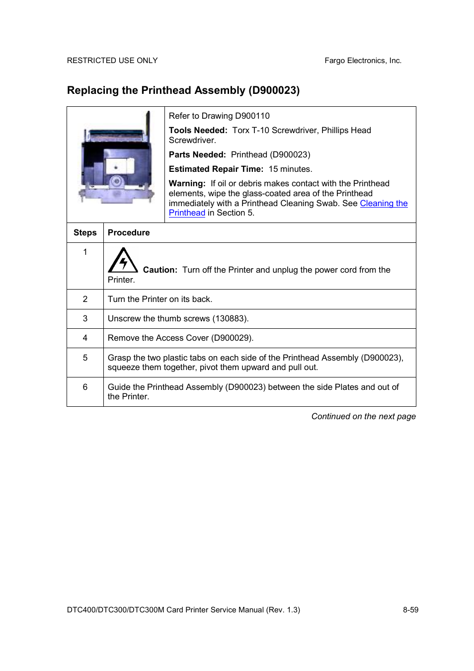 FARGO electronic DTC300 User Manual | Page 313 / 446