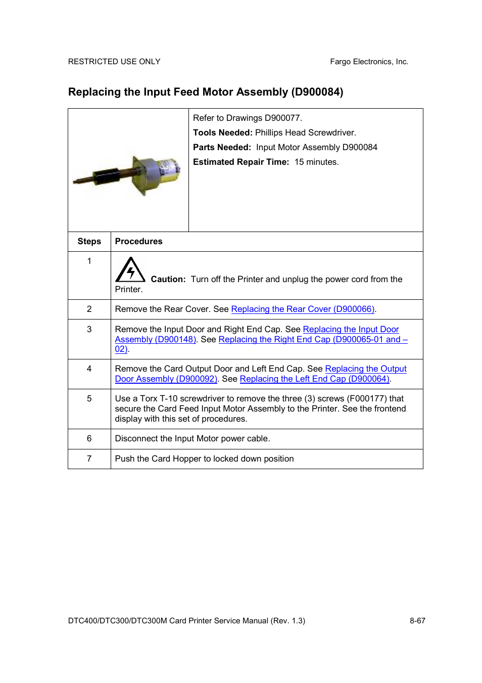 FARGO electronic DTC300 User Manual | Page 321 / 446