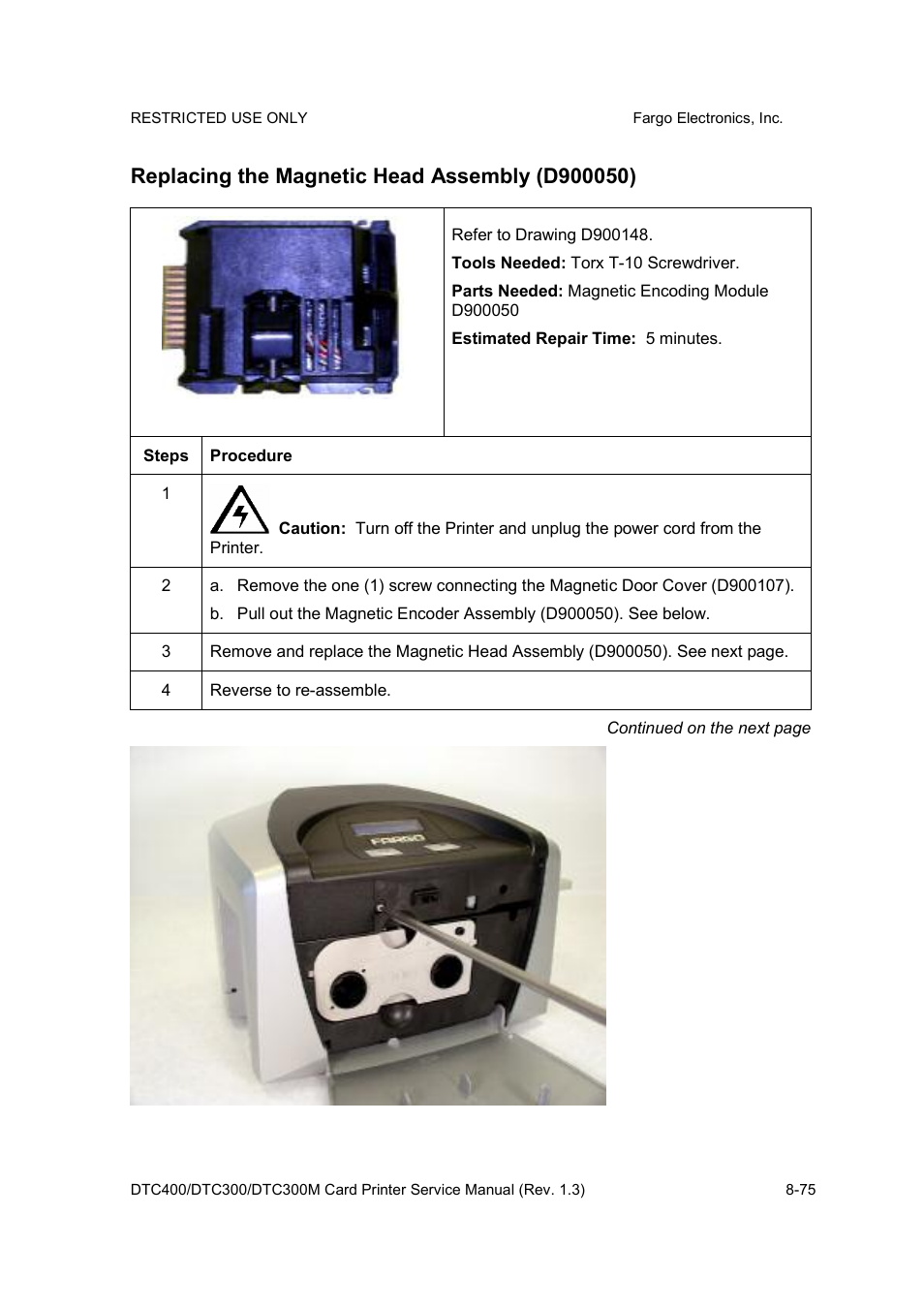 FARGO electronic DTC300 User Manual | Page 329 / 446