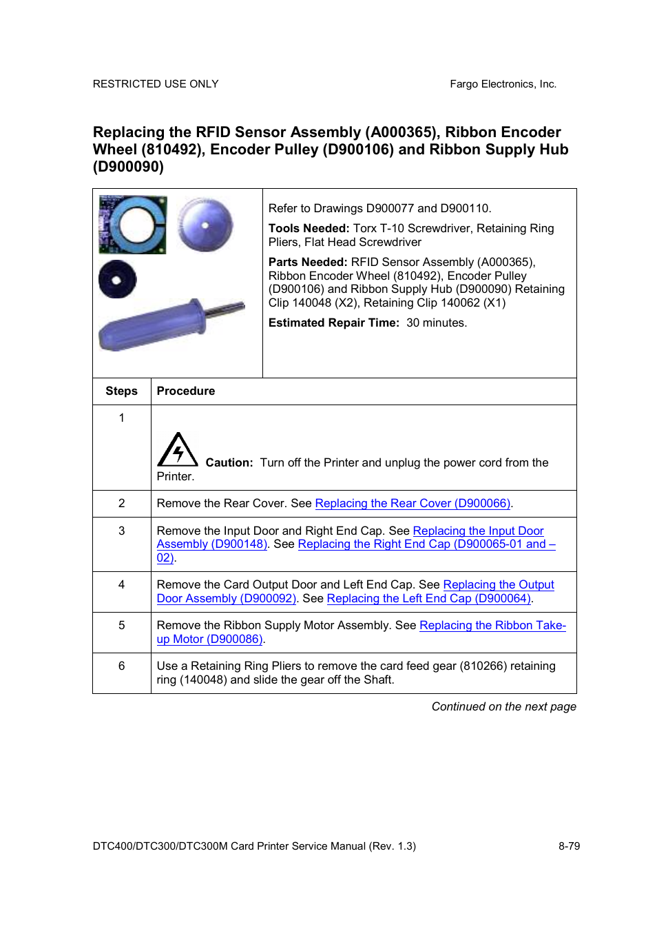 FARGO electronic DTC300 User Manual | Page 333 / 446