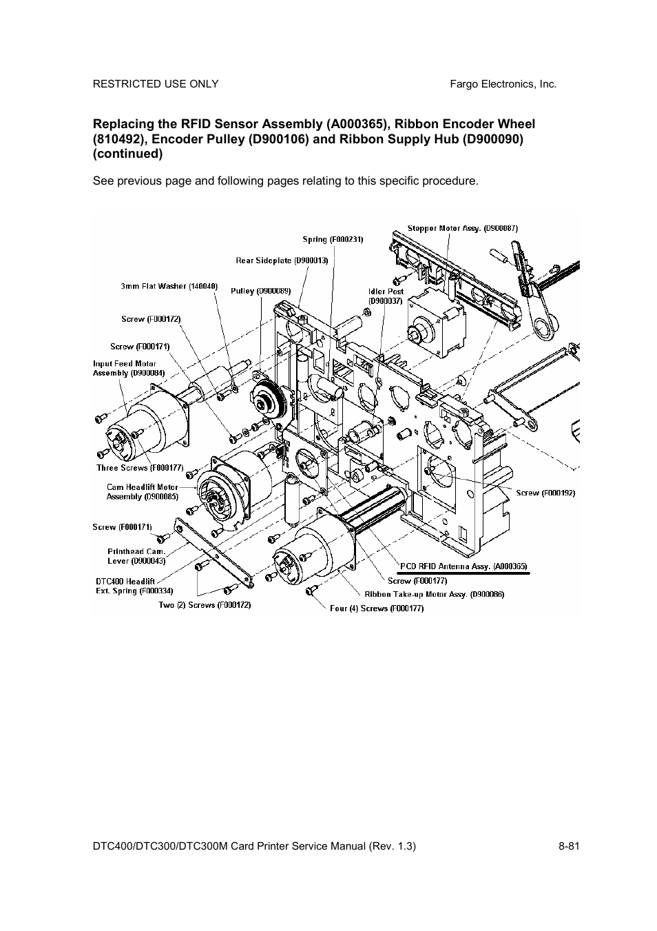 FARGO electronic DTC300 User Manual | Page 335 / 446