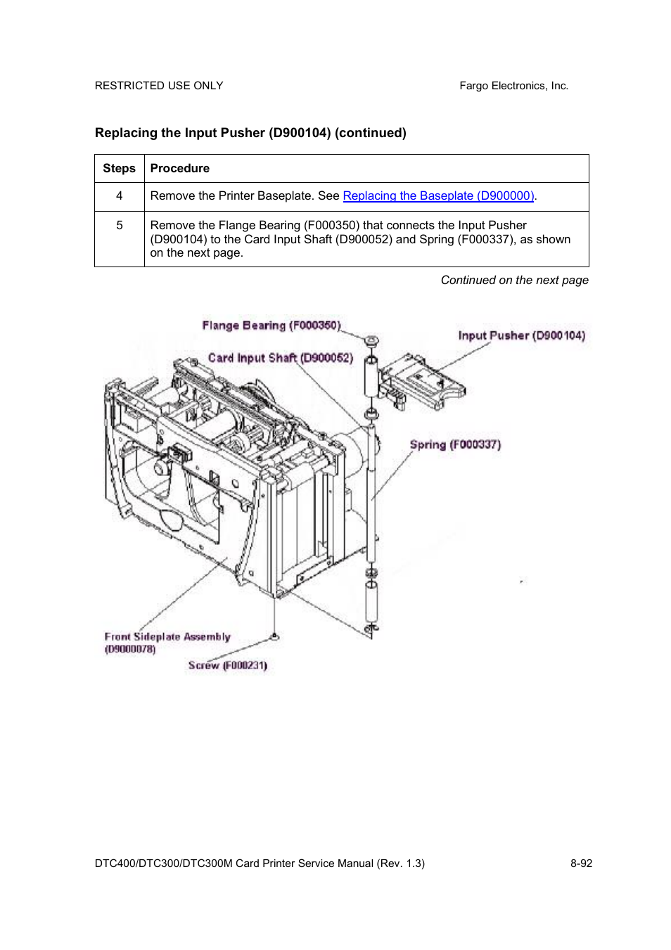 FARGO electronic DTC300 User Manual | Page 346 / 446