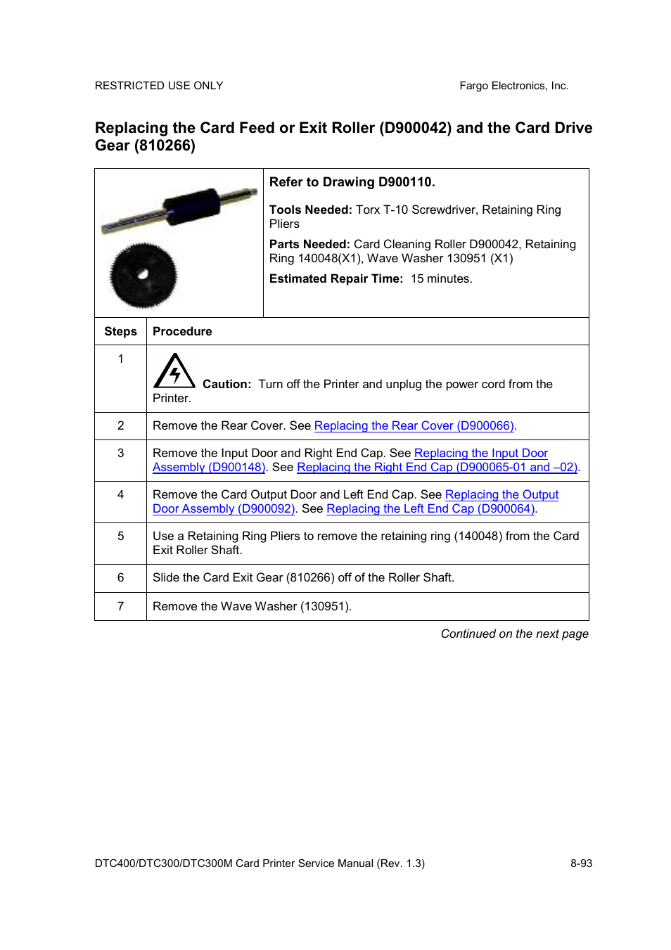 FARGO electronic DTC300 User Manual | Page 347 / 446