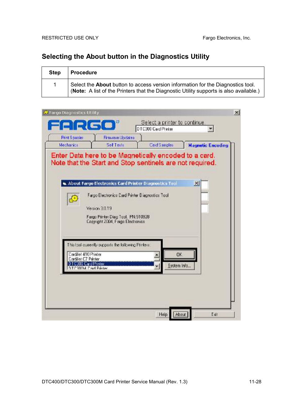 FARGO electronic DTC300 User Manual | Page 397 / 446