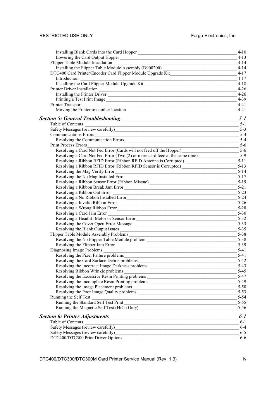 FARGO electronic DTC300 User Manual | Page 4 / 446