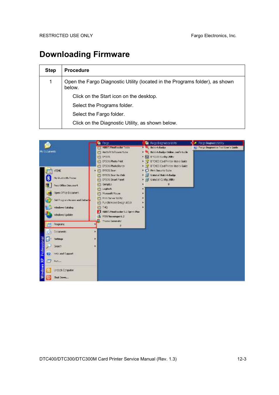 Downloading firmware | FARGO electronic DTC300 User Manual | Page 401 / 446